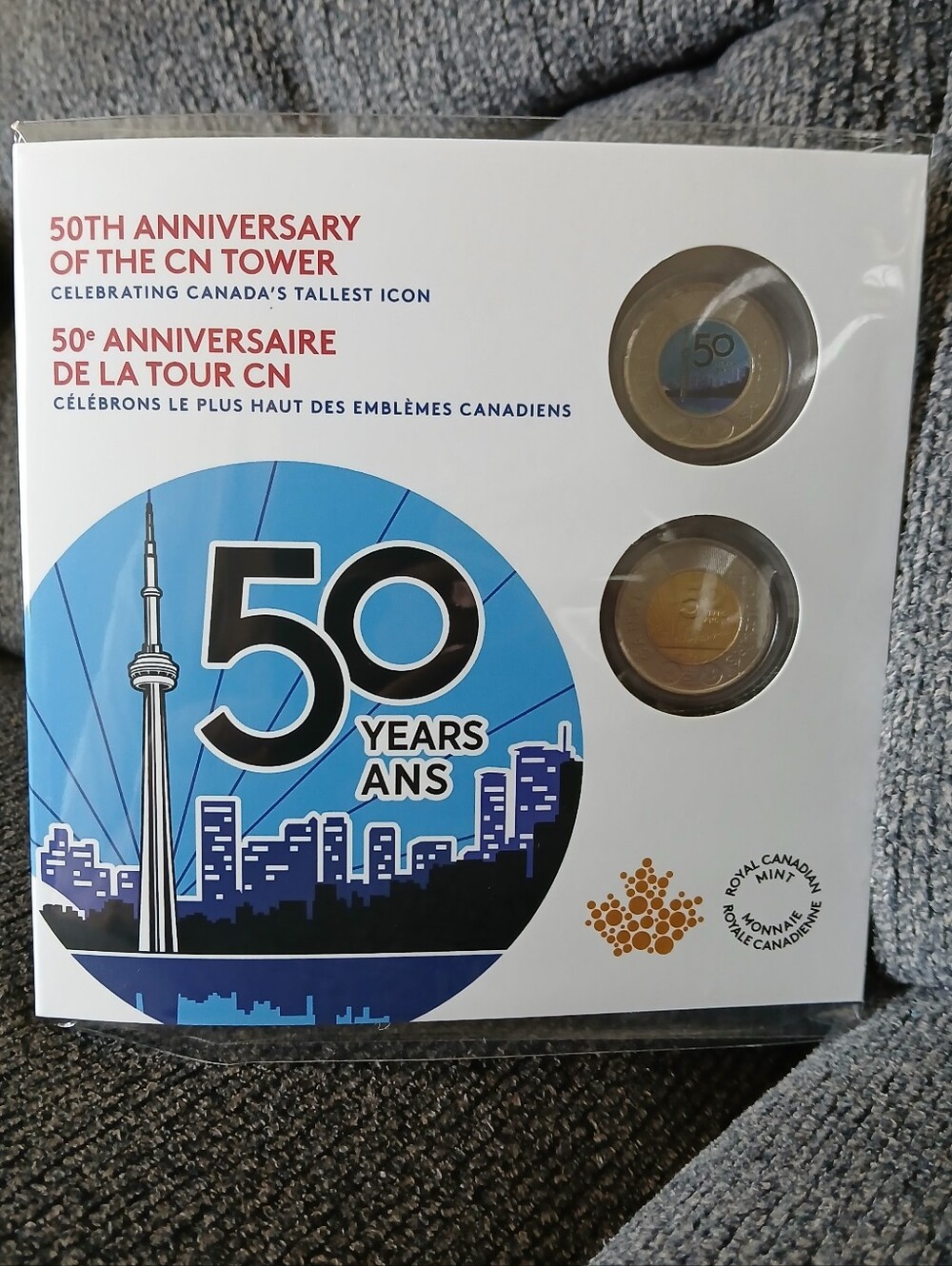 ♥️CN Tower Coin Set Royal Canadian Mint Special 50th Anniversary Commerative